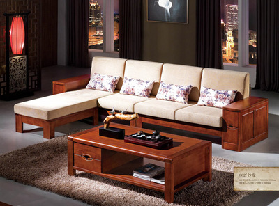 小戶型轉(zhuǎn)角客廳的明智之選 全實木環(huán)保沙發(fā)組合